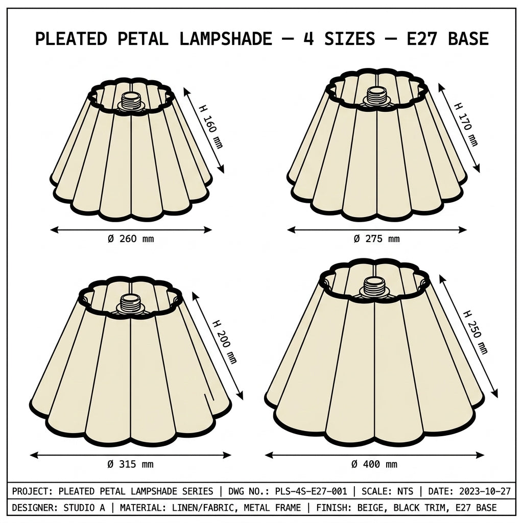 Abat-jour pour lampadaire en tissu blanc OLYA