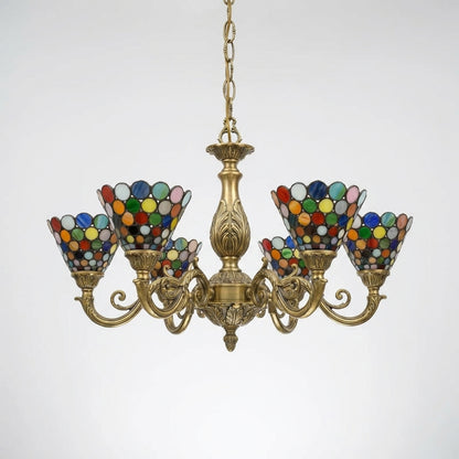 Abat-jour en verre soufflé multicolore LOUNA