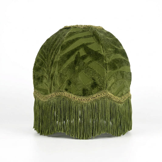 Abat-jour pour lampe de table en tissu vert SIANA