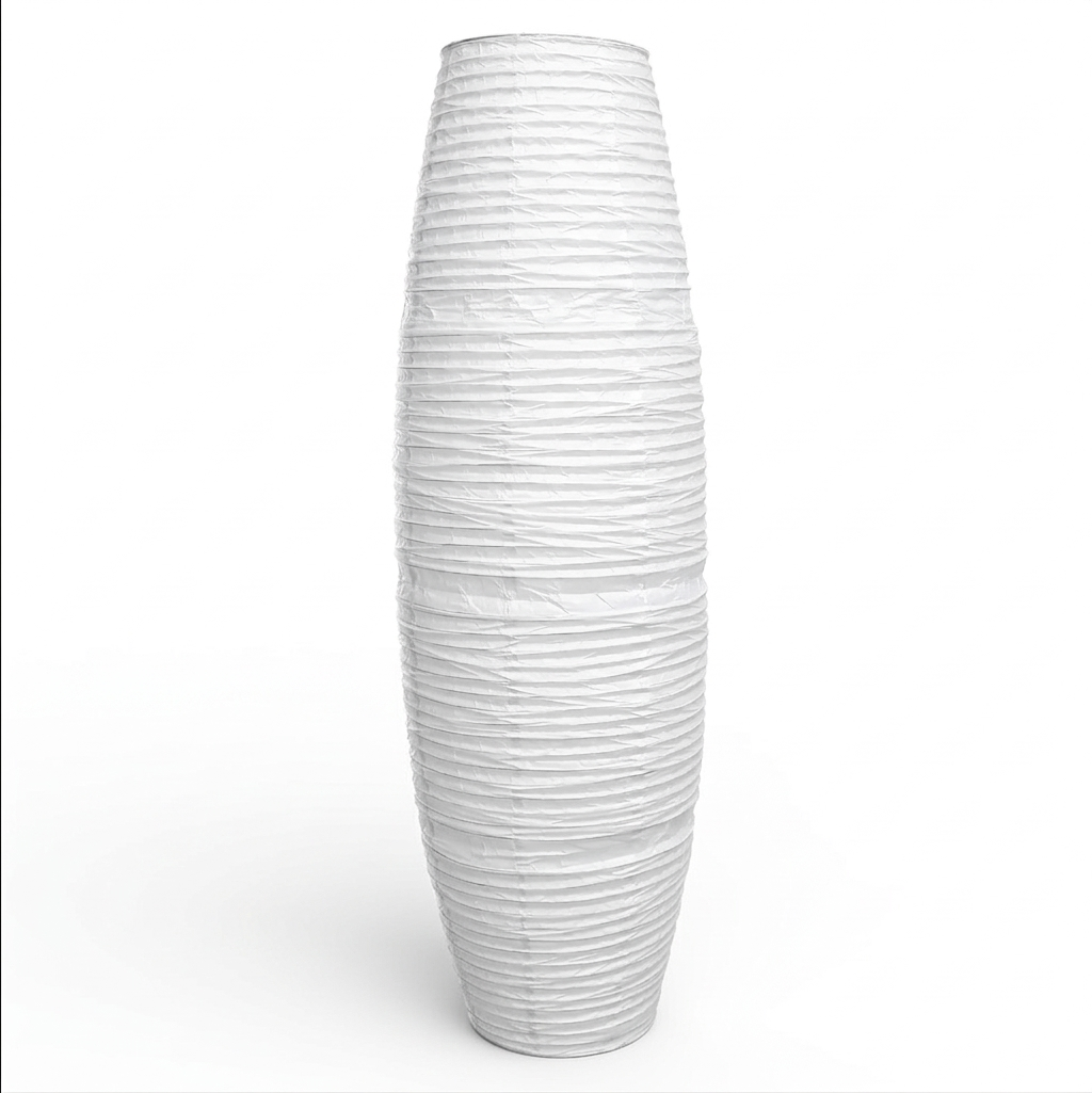 Abat-jour pour lampadaire en papier blanc KIRA