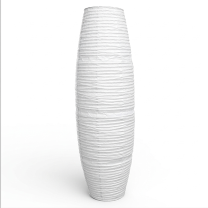 Abat-jour pour lampadaire en papier blanc KIRA