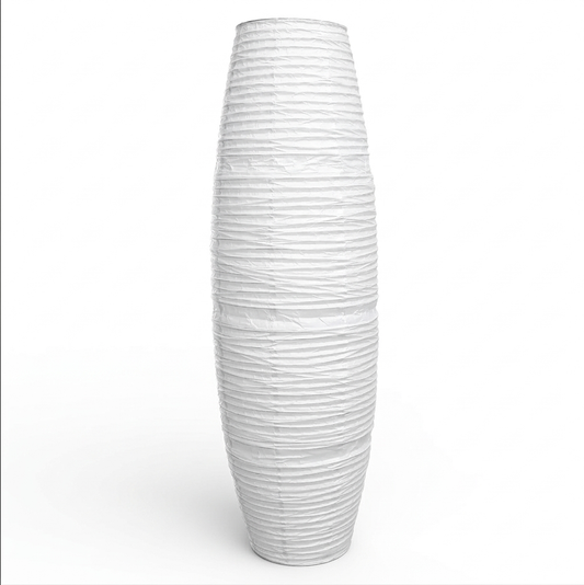 Abat-jour pour lampadaire en papier blanc KIRA