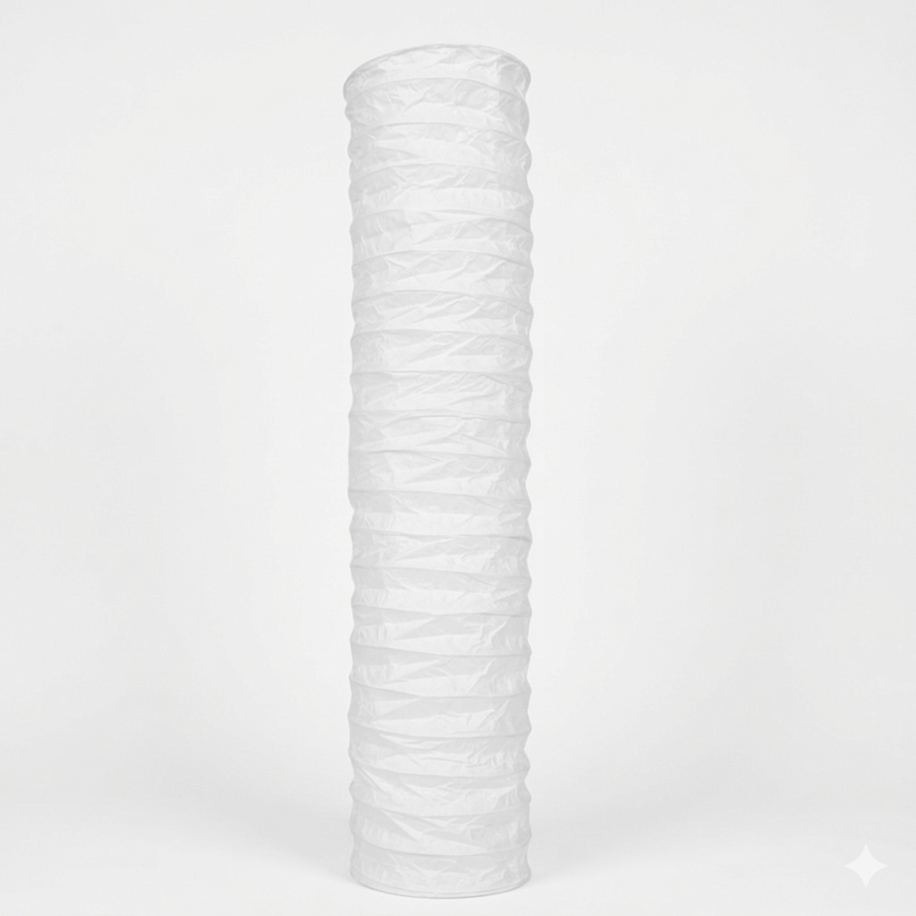 Abat-jour en papier pour lampadaire blanc SAGE