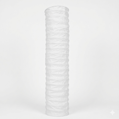 Abat-jour en papier pour lampadaire blanc SAGE