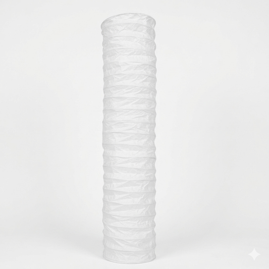 Abat-jour en papier pour lampadaire blanc SAGE