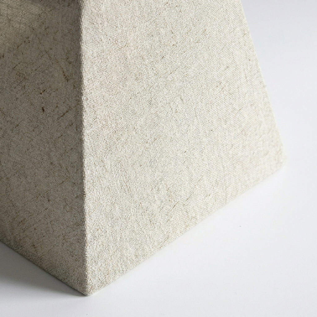Abat-jour en lin carré beige