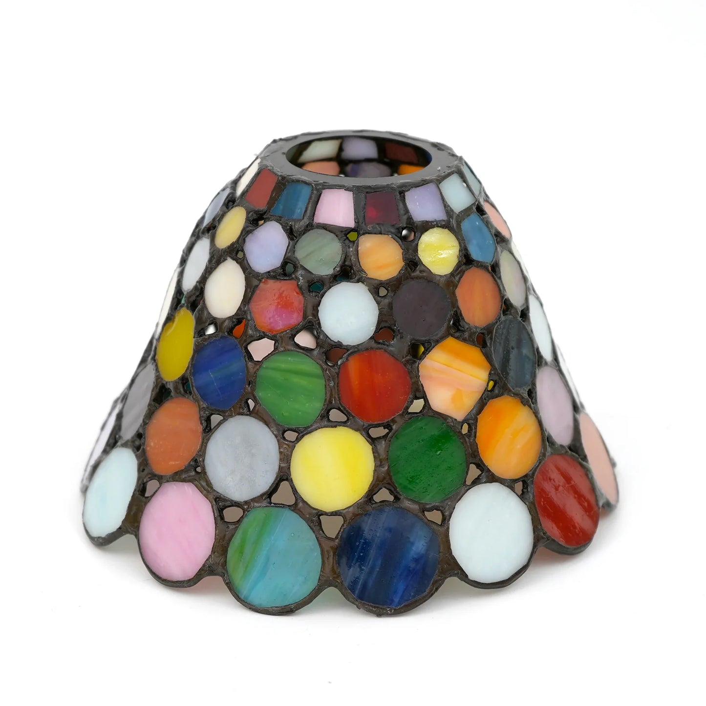 Abat-jour en verre soufflé multicolore LOUNA