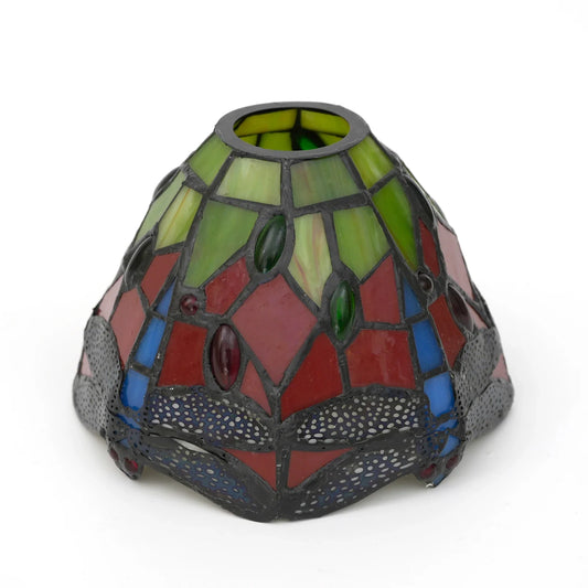 Abat-jour en verre soufflé rouge SAGE