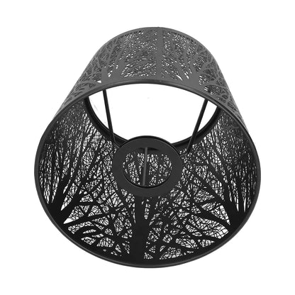Abat-jour pour lampadaire en fer forgé noir 19 x 15 MILA