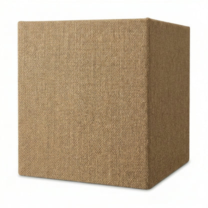 Abat-jour en lin carré beige sable