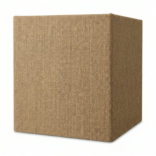 Abat-jour en lin carré beige sable
