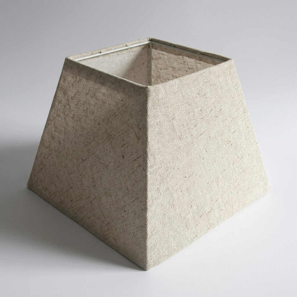 Abat-jour en lin carré beige