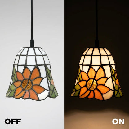 Abat-jour en verre soufflé ivoire IRIS