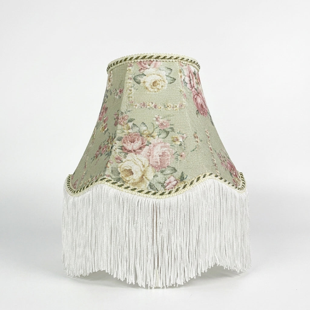 Abat-jour pour lampe de table en tissu vert MIRA