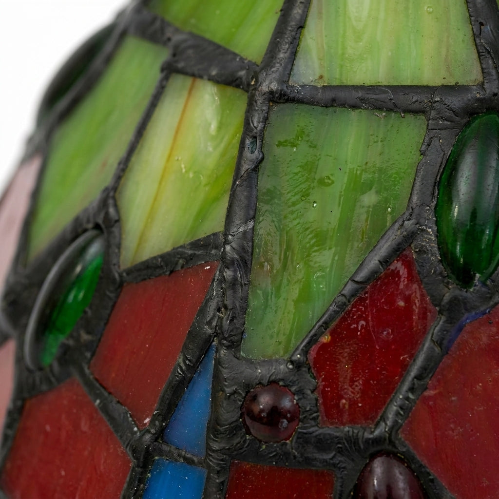 Abat-jour en verre soufflé rouge SAGE