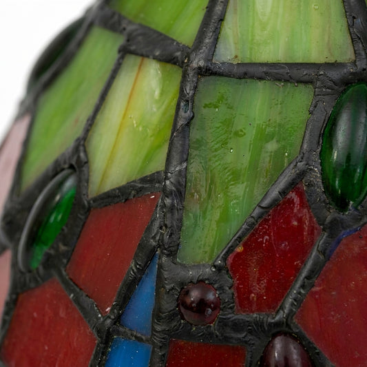 Abat-jour en verre soufflé rouge SAGE