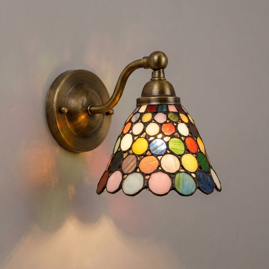 Abat-jour en verre soufflé multicolore LOUNA
