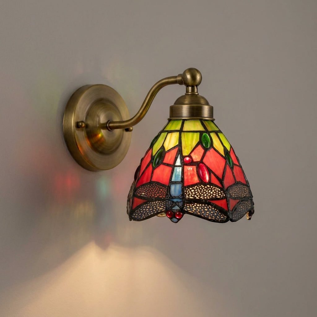 Abat-jour en verre soufflé rouge SAGE