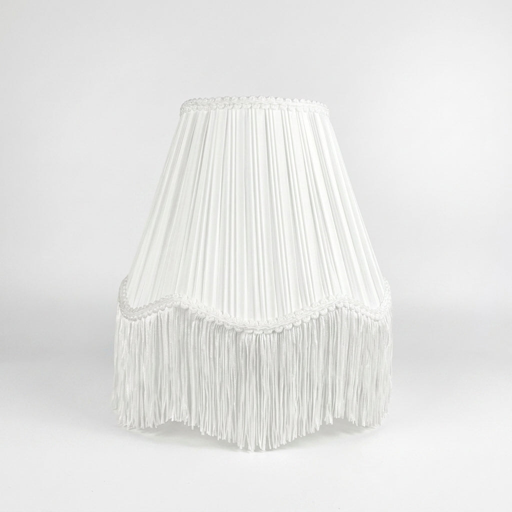 Abat-jour pour lampe de table en tissu blanc plissé ZARA