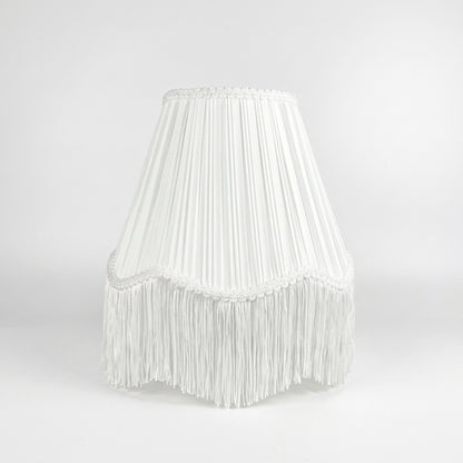 Abat-jour pour lampe de table en tissu blanc plissé ZARA