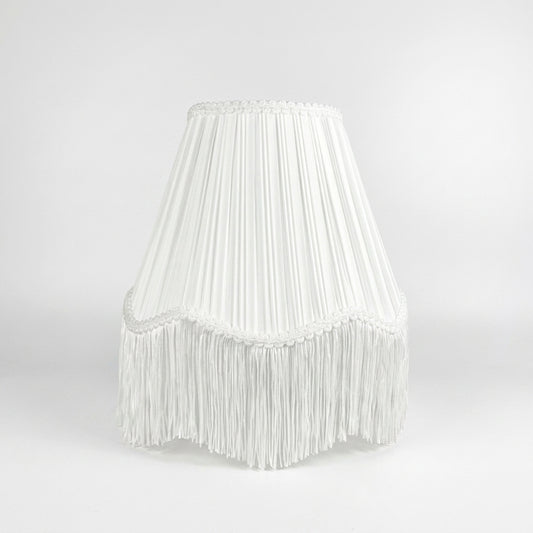 Abat-jour pour lampe de table en tissu blanc plissé ZARA
