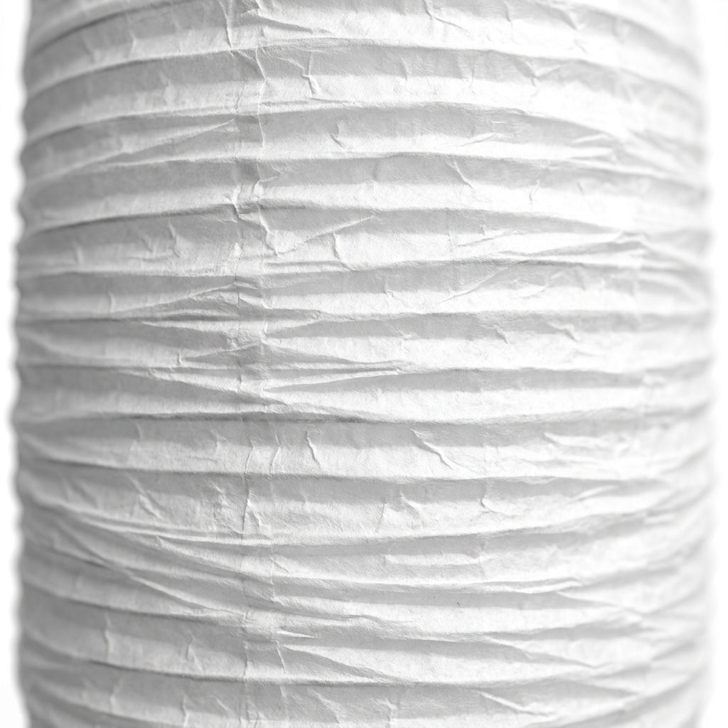 Abat-jour pour lampadaire en papier blanc KIRA