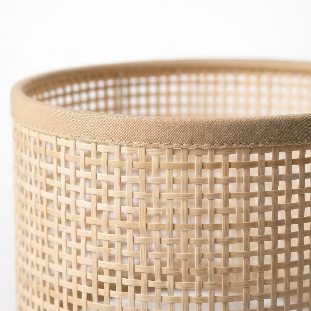 Abat-jour en rotin tressé vintage CALI