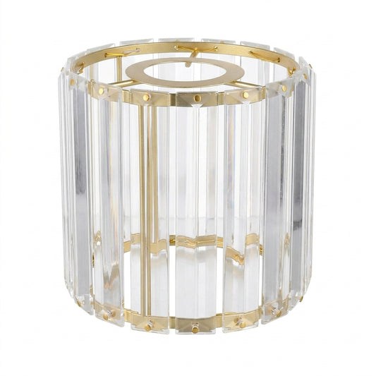 Abat-jour pour plafonnier en métal cristal ZELA