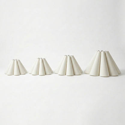 Abat-jour pour lampadaire en tissu blanc OLYA